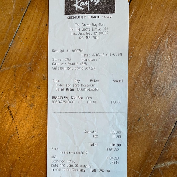 SOLD. Ray-Ban Rose Gold Aviators - Picture 11 of 11